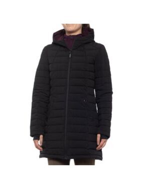 HFX Women’s Black Long Classic Winter Puffer Coat Jacket Small